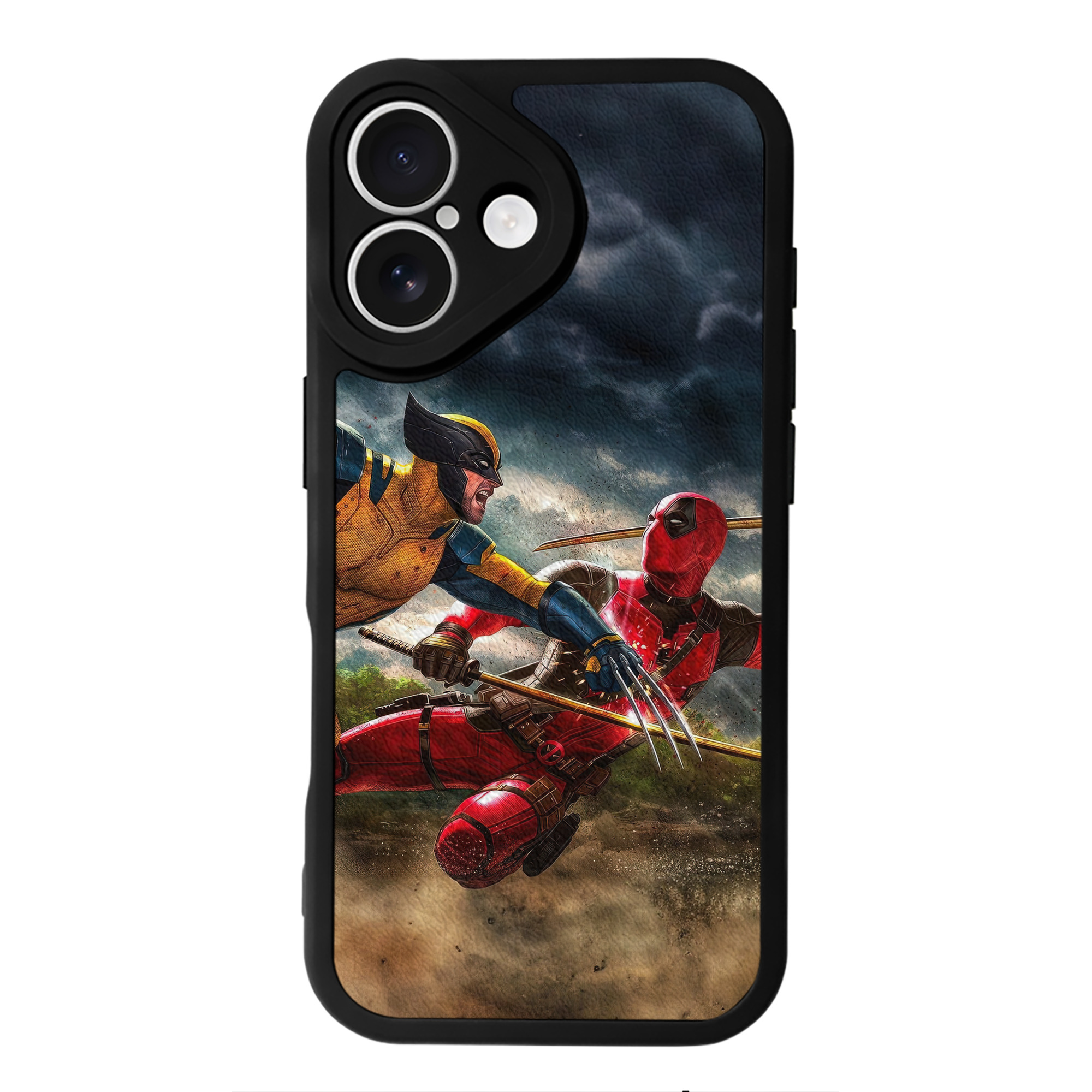 （画像用） Deadpool デッドプール 【iPhone 16シリーズ対応】シリコンスマホケース（レザー調） 材質：シリコン